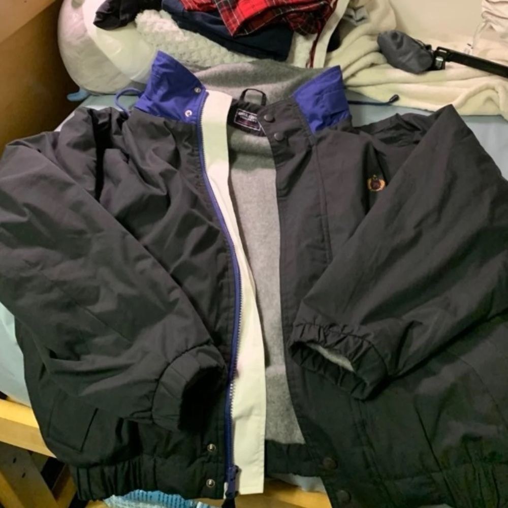 Vintage Nylon w/ fleece lined windbreaker